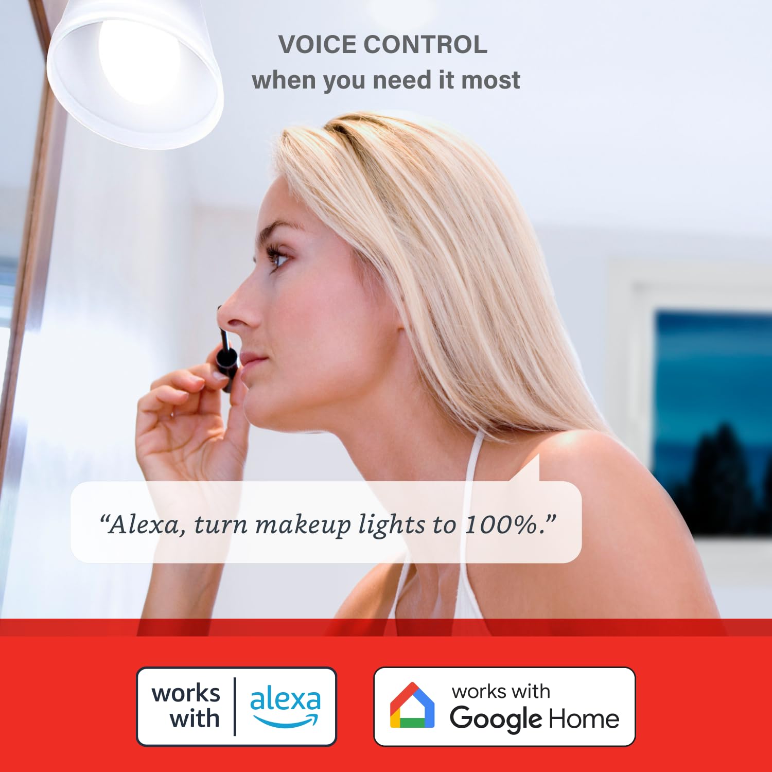 Sengled BR30 Smart Light Bulb, 60W Equivalent, Daylight, 2 Pack, WiFi, Works with Alexa & Google Assistant, Model W12-N11DL(FFS