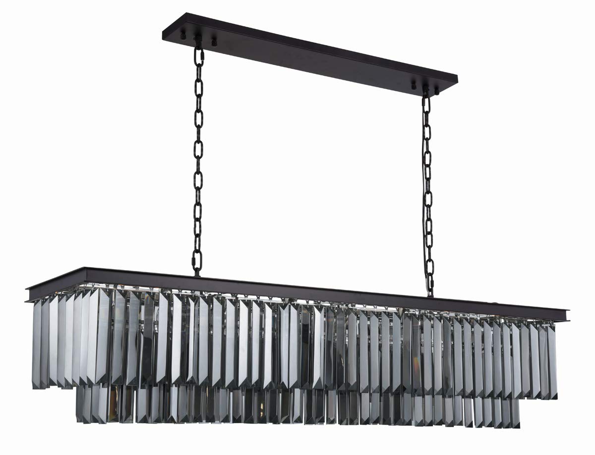 Urban Classics Sydney 12-Light Matte Black Metal Chandelier - Royal Cut Design