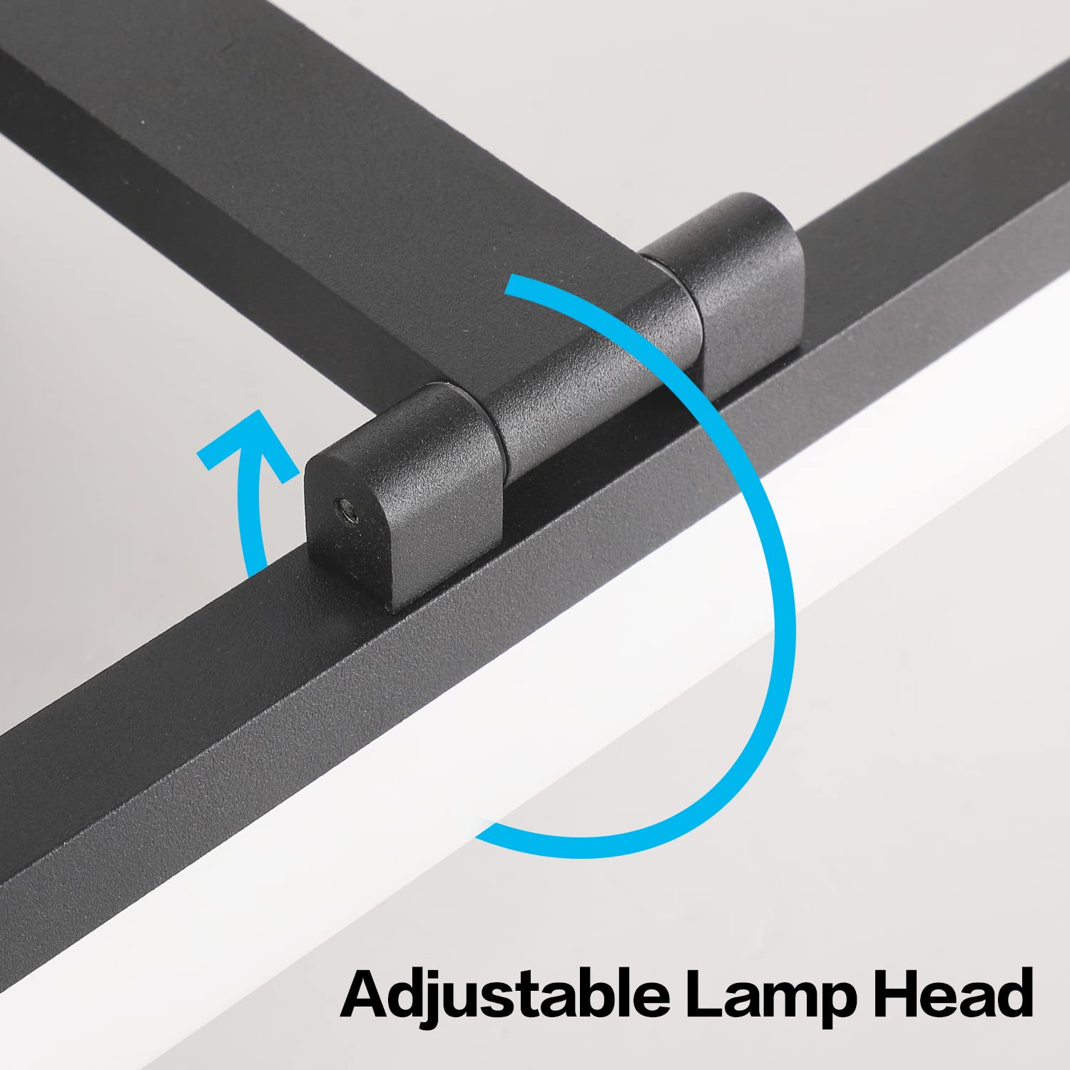 SOLFART Modern LED Vanity Light Fixture 47.3 Inch Matt Black Aluminum 8778-ND