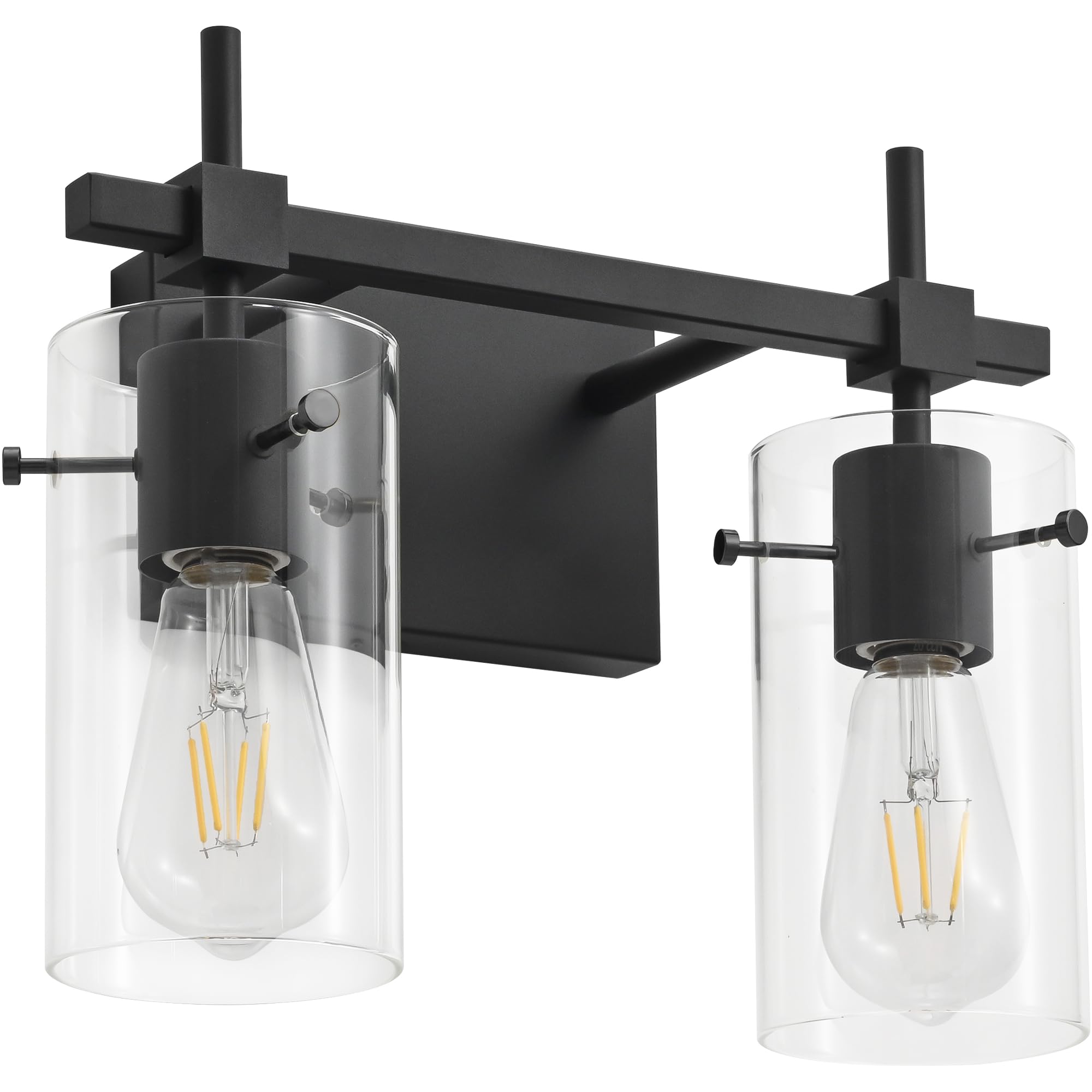 Solfart Vintage 2 Lights Bathroom Light Fixtures Wall Sconces Black Vanity Lights For Bathroom Vanity Lighting Fixtures Wall Lig