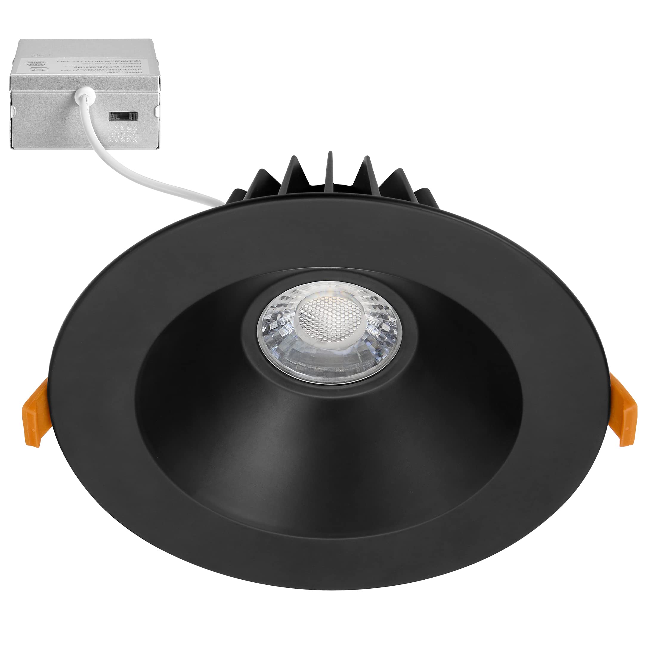 Maxxima 6    Ultra-Thin Recessed Anti-Glare LED Downlight, Canless IC Rated, 1200 Lumens, 5 Color Temperature Select 2700K/3000K