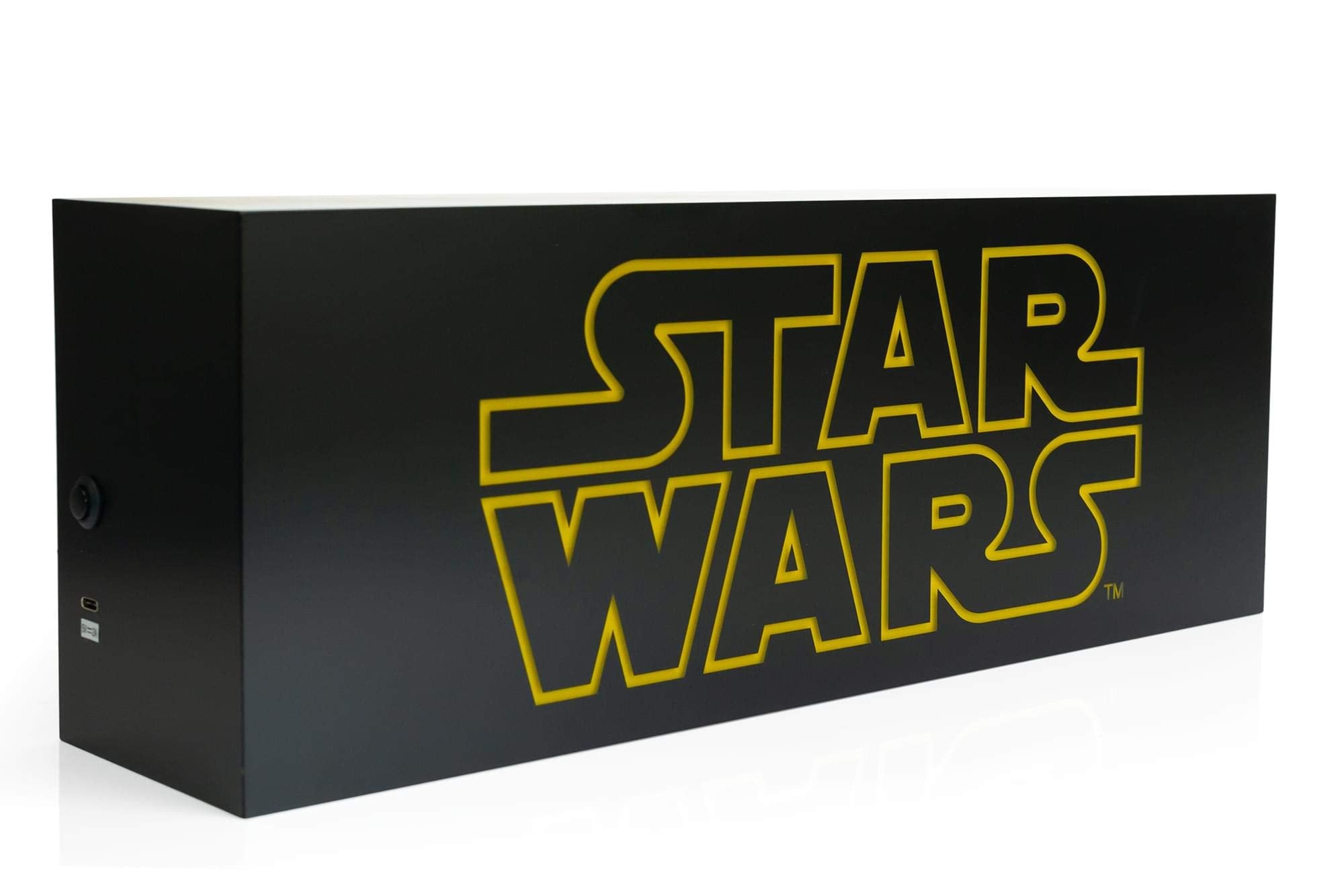 STAR WARS 17-Inch LED Light Box - USB Powered Mood Light, Black, Model 16350, Plastic