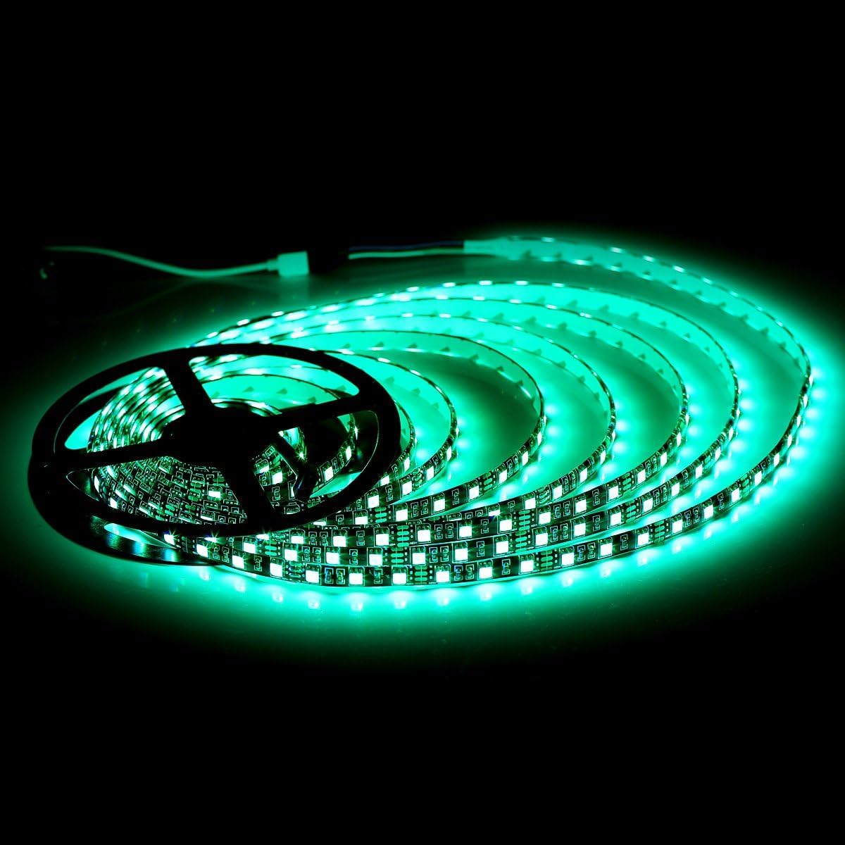 Supernight Led Strip Lights  16.4Ft 5M Smd 5050 Waterproof 300Leds Rgb Color Changing Flexible Led Light Strip For Bedroom  Tv Back Lighting  Christmas  ValentineS Day (Black Pcb) 2 Pcs
