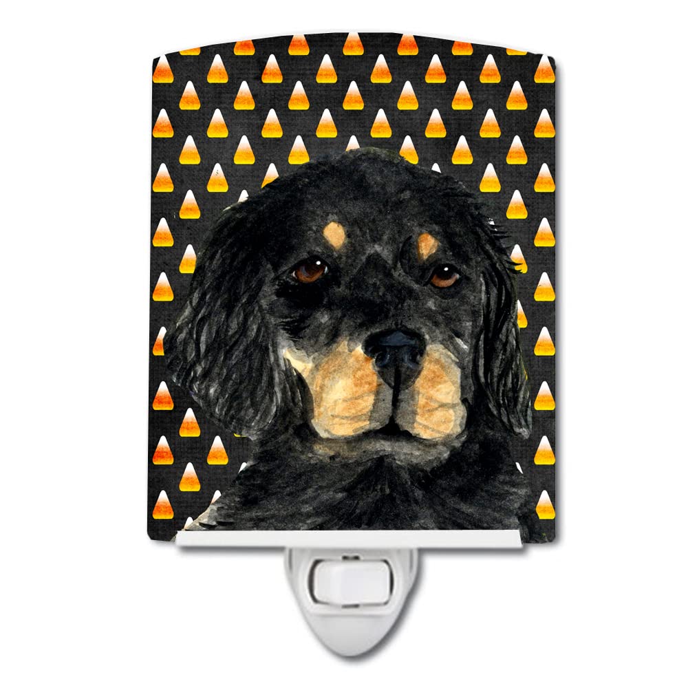 Carolines Treasures Ceramic Night Light, Gordon Setter, 6x4x3in, Model SS4308CNL, UL-Certified, Multicolor Halloween Design