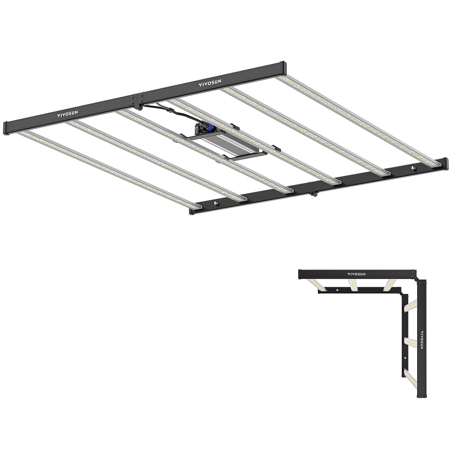 VIVOSUN VSFL6450 Bar LED Grow Light, 645W 6 Bars Plant Grow Light, Foldable & Dimmable, Full Spectrum with UR/FR Light for Indoo