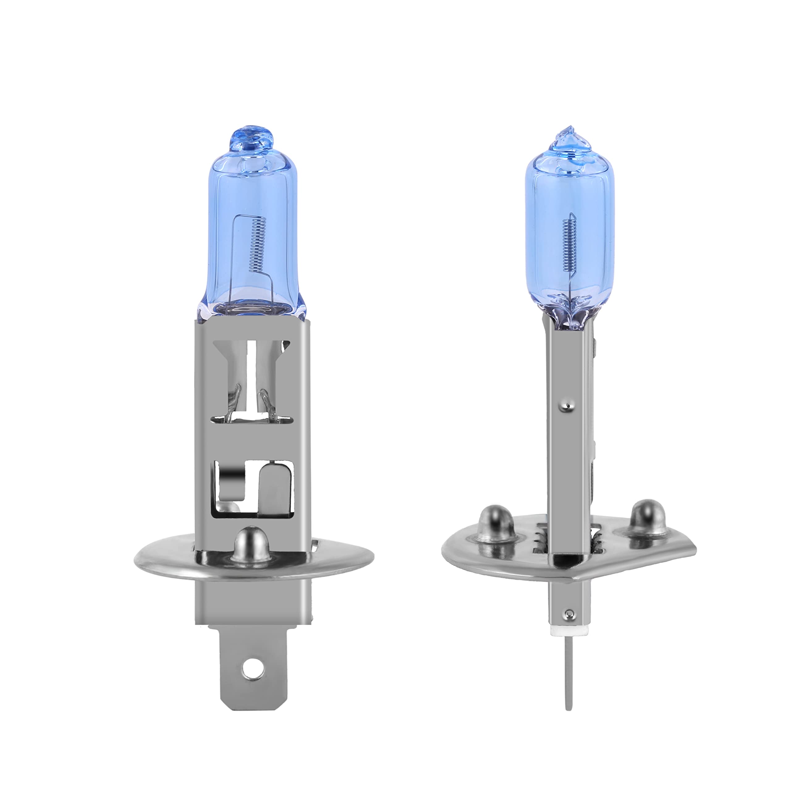 Newbrown H1 Halogen Headlight Bulb With Super White Light Long Life Replacement P14.5S 12V/55W (2 Pack)