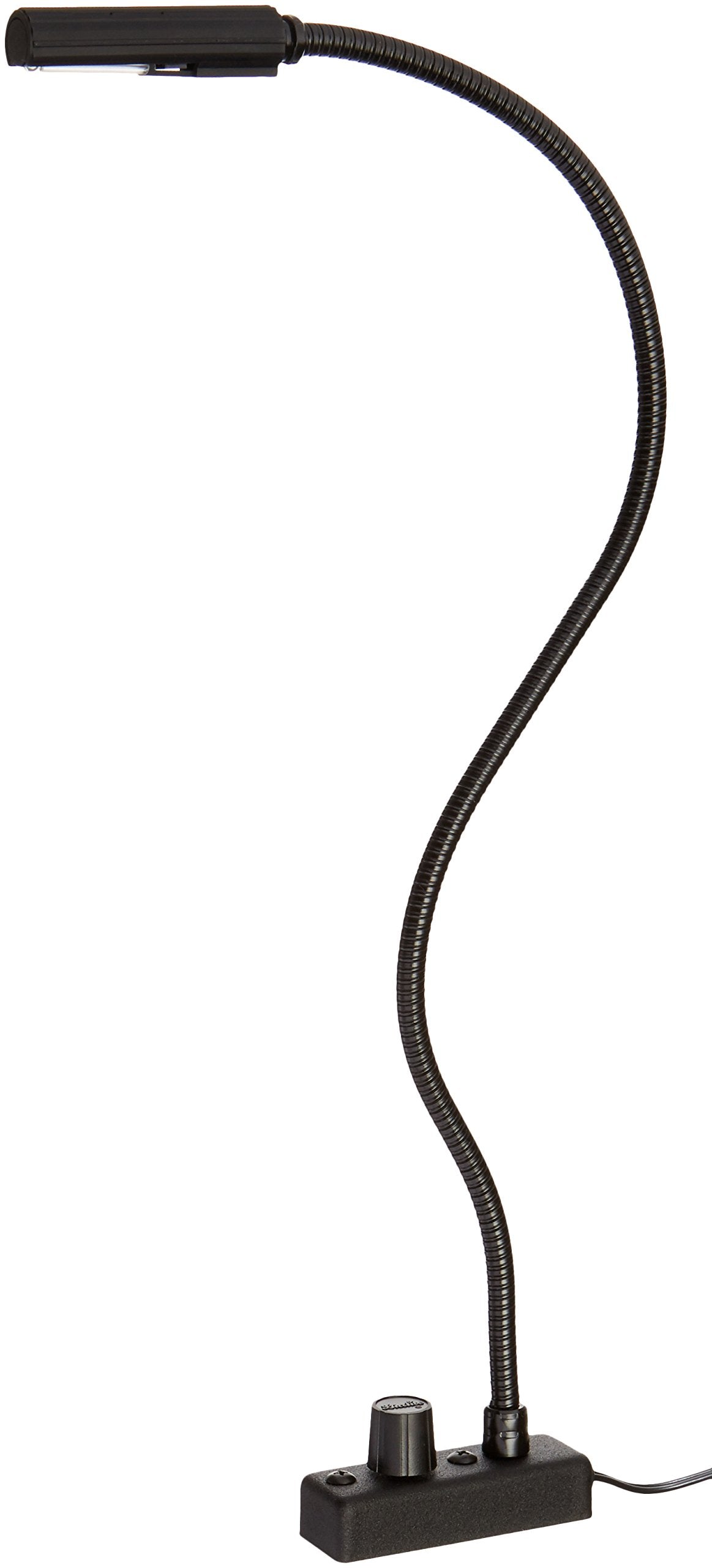 LITTLITE Gooseneck LED Light - 18 inches, Three-Way Rotary, Metal, Black, Model L-18-LED