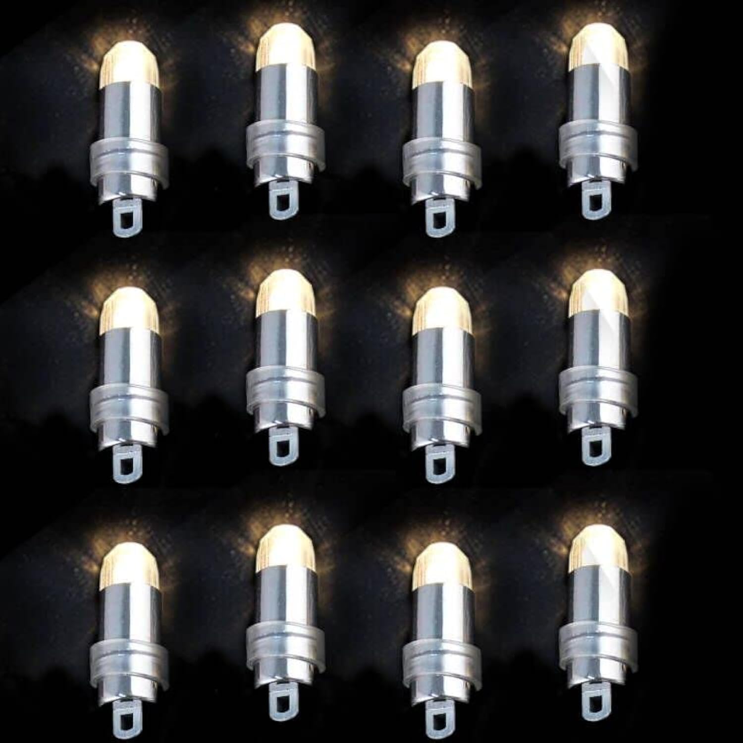 Acmee Non-Blinking LED Mini Lights Battery Operated Small LED Lights for Balloon Paper Lantern Party Decoration (Warm White, Pack of 12)