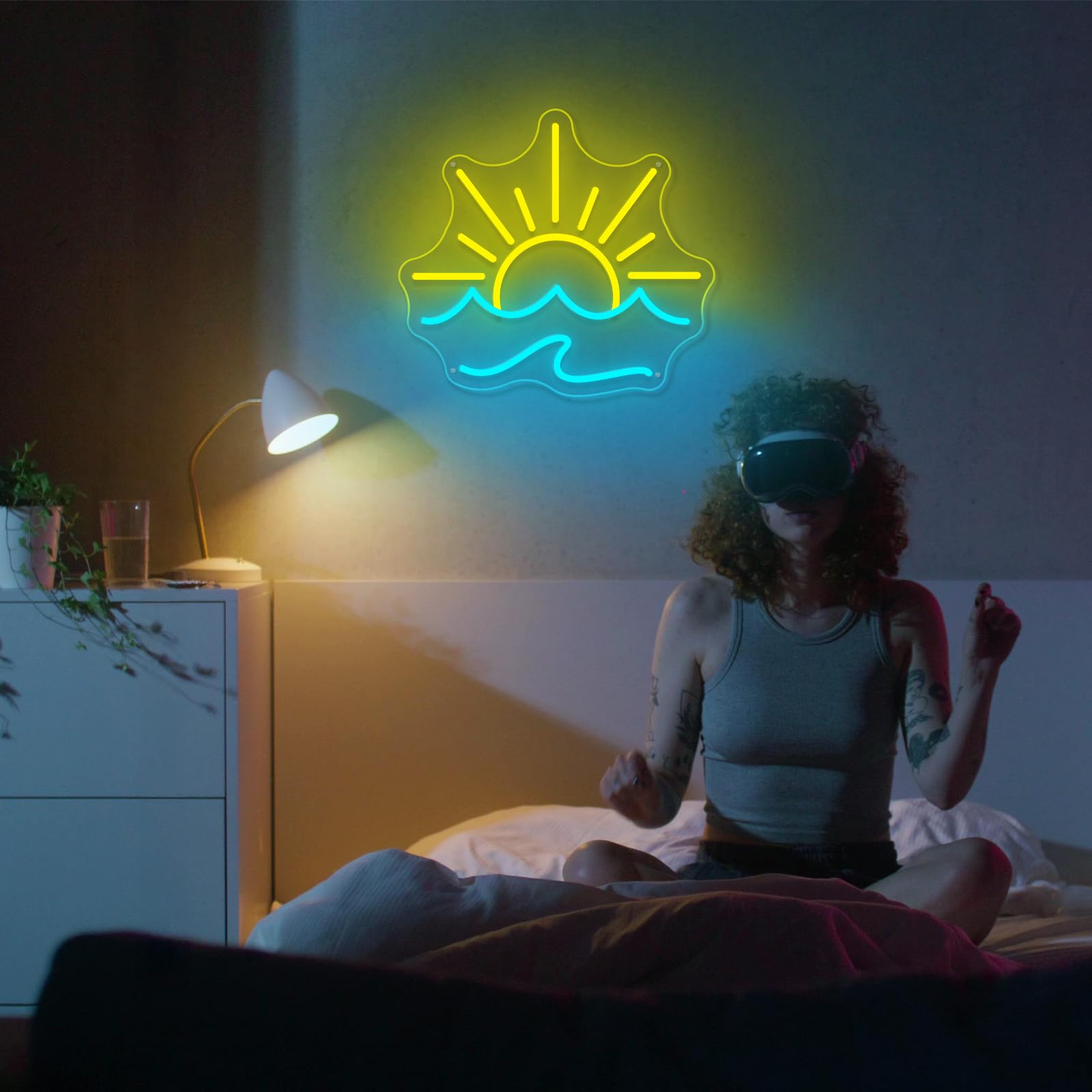 Sunrise Sunset Neon Sign Sun Wave Neon Signs For Wall Decor  Sun Night Light With Dimmable Usb Powered Led Neon Ligh Best Gifts For Kids