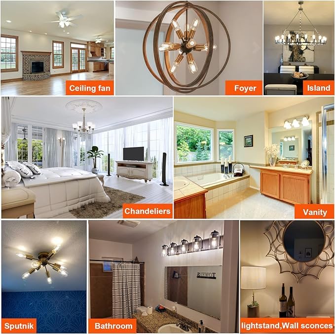 Lhyuetong 6 Pack T45 Led Bulb, 4W Tubular Bulb Led Filament Bulb, Equivalent To A 40W E26 Base, Retro Edison Led Bulb With Trans
