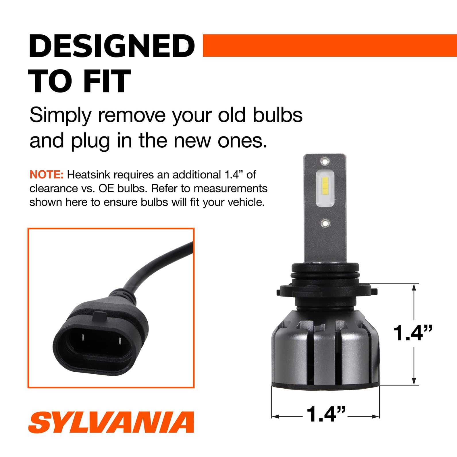 SYLVANIA 9012 LED Fog Light Bulbs - 6000k Cool White - Maximum Lifespan - No Polarity - Ideal for Cars and Trucks