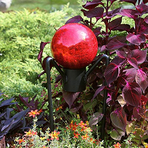 ACHLA DESIGNS 6-Inch Red Glass  le Gazing Globe Ball Model G6-RD-C
