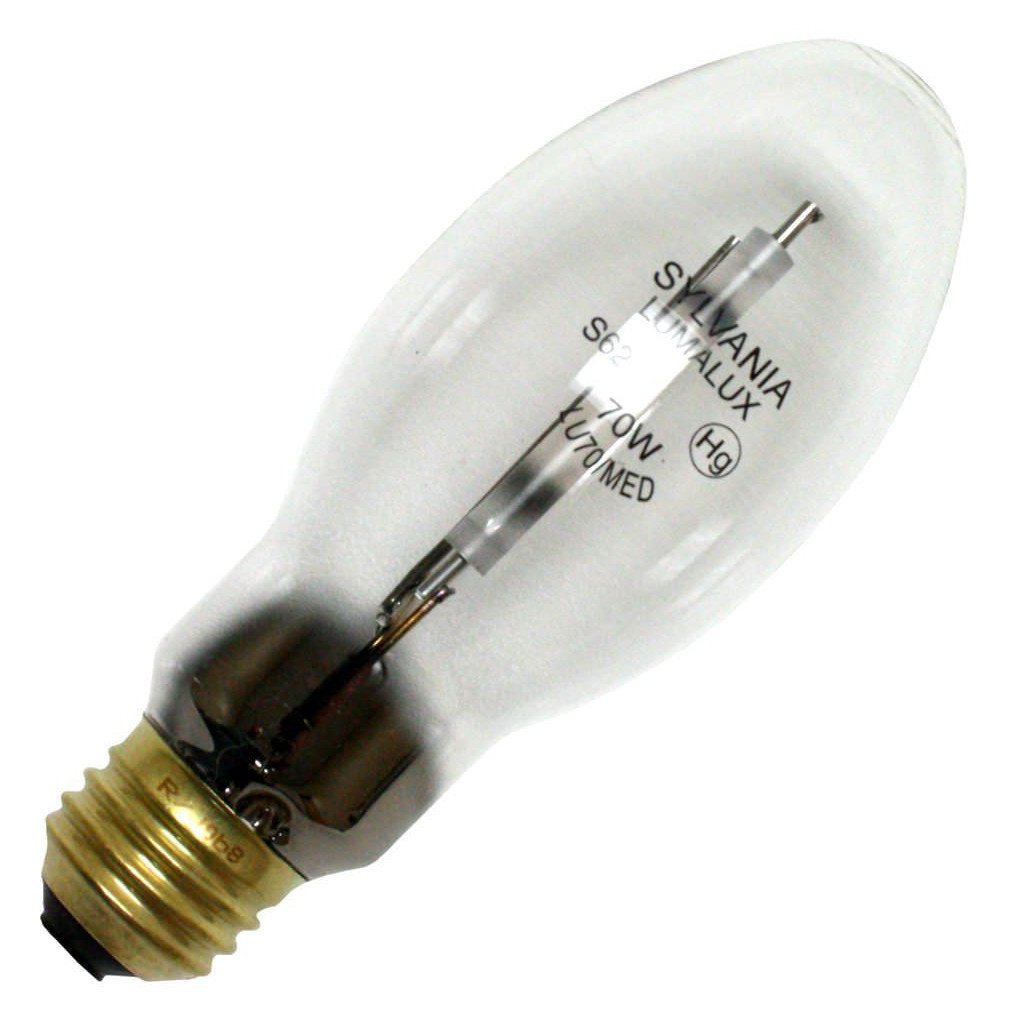 Sylvania 67504 (12-Pack) LU70/MED 70-Watt High Pressure Sodium HID Light Bulb, 1900K, 6300 Lumens, E26 Base