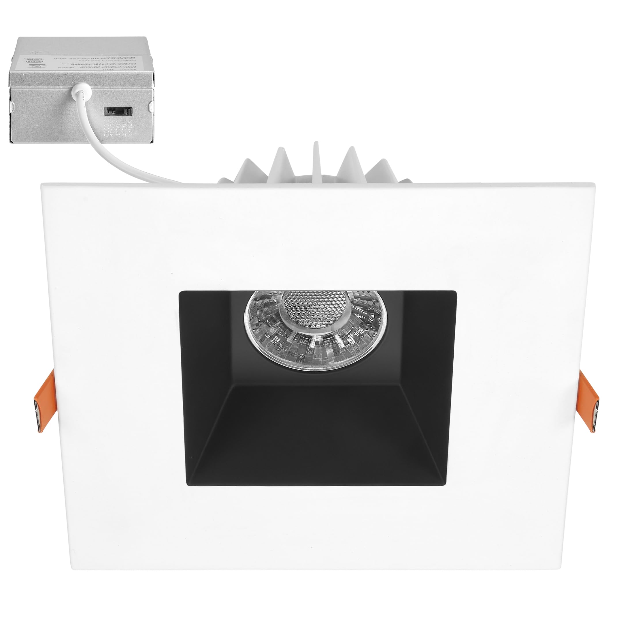 Maxxima 6    Ultra-Thin Recessed Anti-Glare LED Downlight Canless IC Rated 1200 Lumens 5 CCT Select 2700K/3000K/3500K/4000K/5000