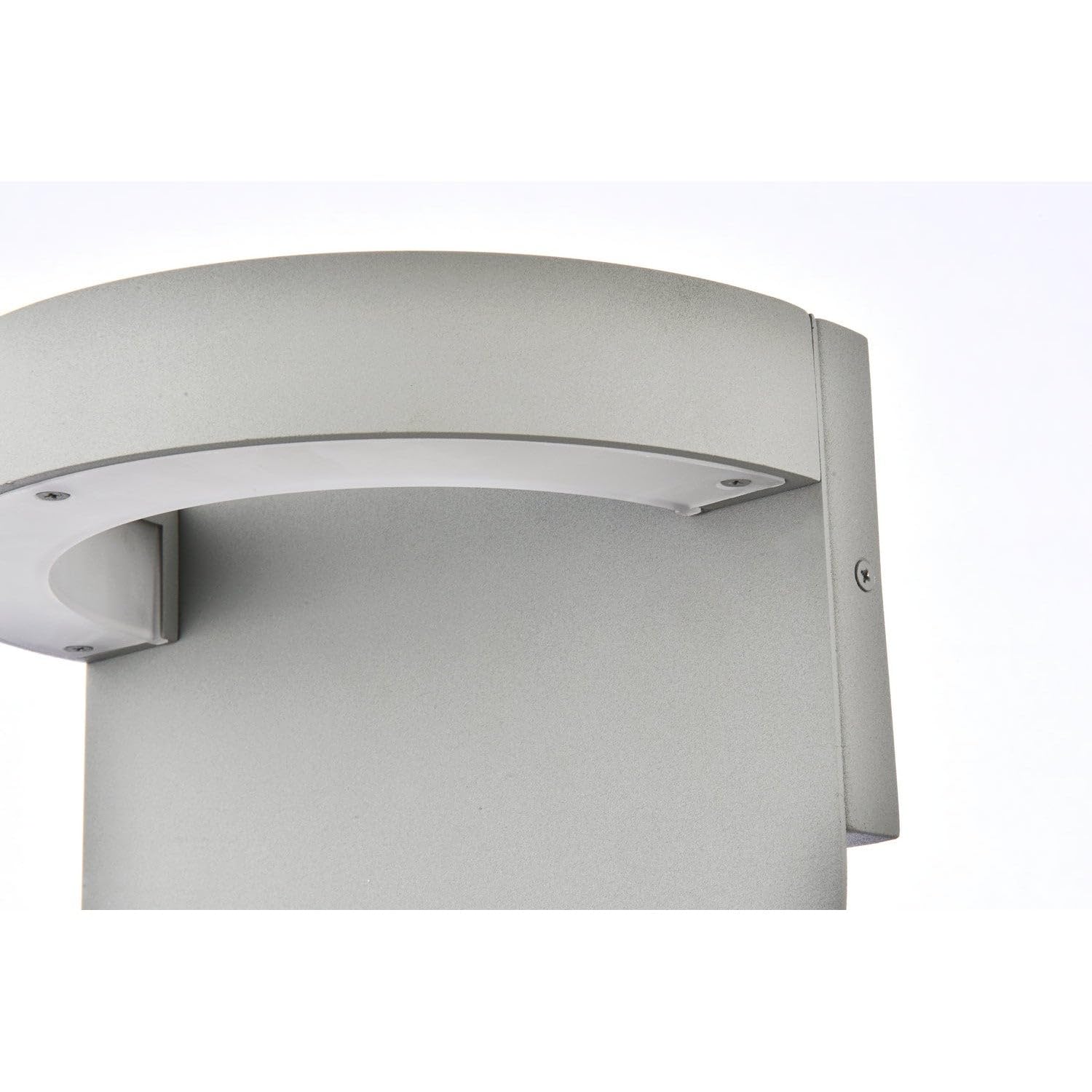 Living District LED Wall Sconce, Metal, 9.75inLx5.625inWx9.375inH, Silver, Model LDOD4031S