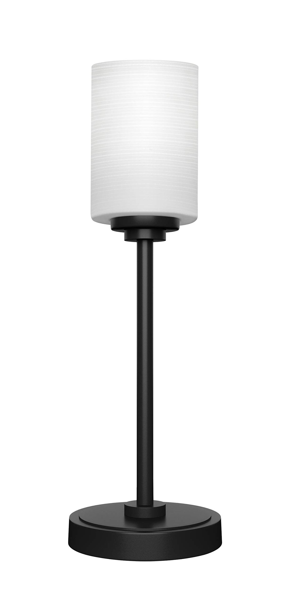 Toltec Lighting Luna 1 Light Table Lamp in Matte Black (53-MB-4061)