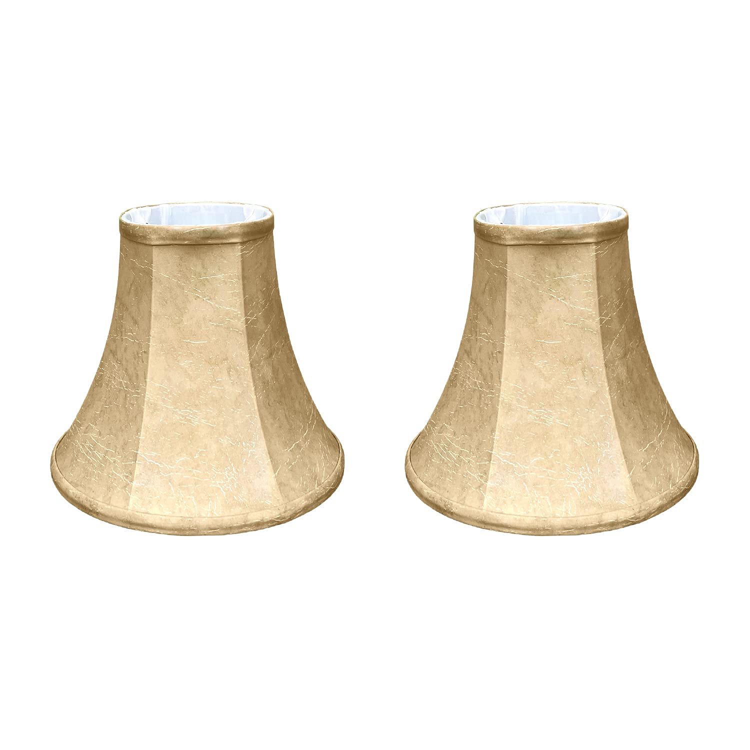 Royal Designs, Inc. True Bell Lamp Shade with Flame Clip Fitter, BS-704FC-6MT-2, Mouton, 3.5 x 6 x 6.25, Set of 2