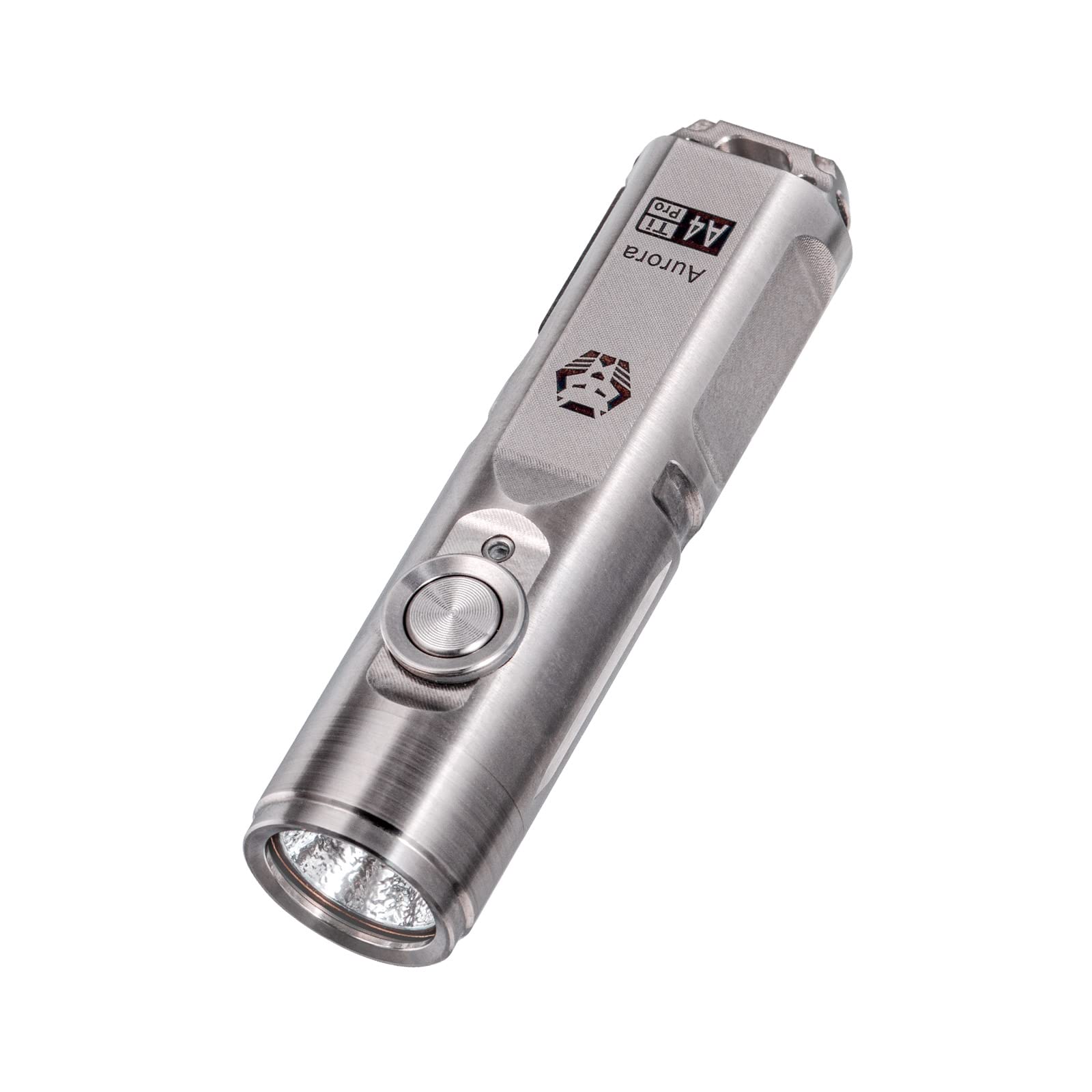 RovyVon A4 Pro Titanium Keychain Flashlight, 650 Lumens USB C Rechargeable Premium EDC Keyring Flashlight for Everyday Carry, Hi