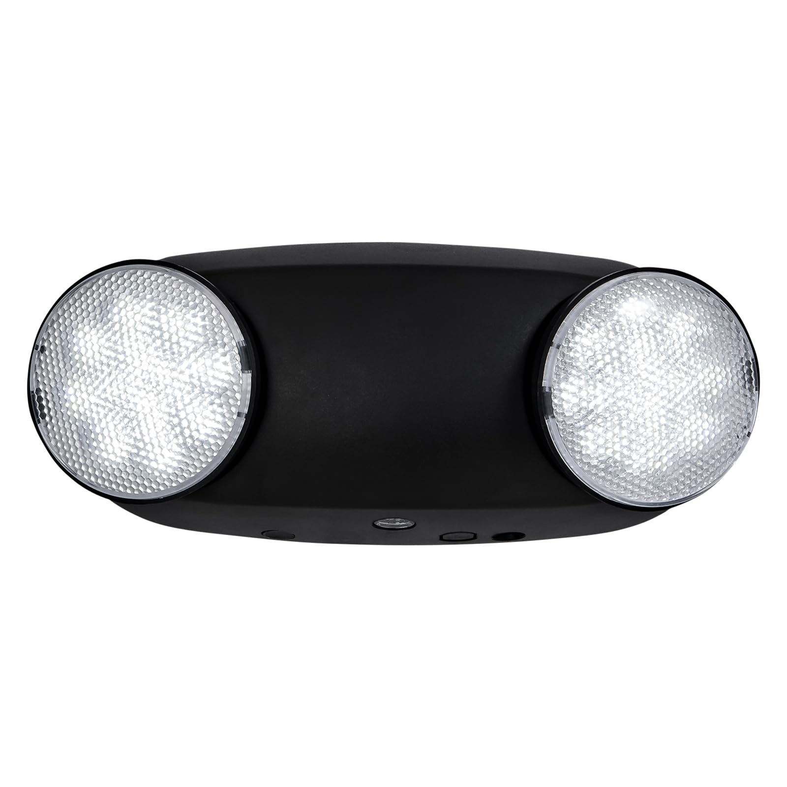 GZRUIYANG Emergency Lights, LED Hardwired Exit Light Fixtures, 4 Pack, Black, AC 120/277V, UL Listed, Model RY-EM02-BK-4