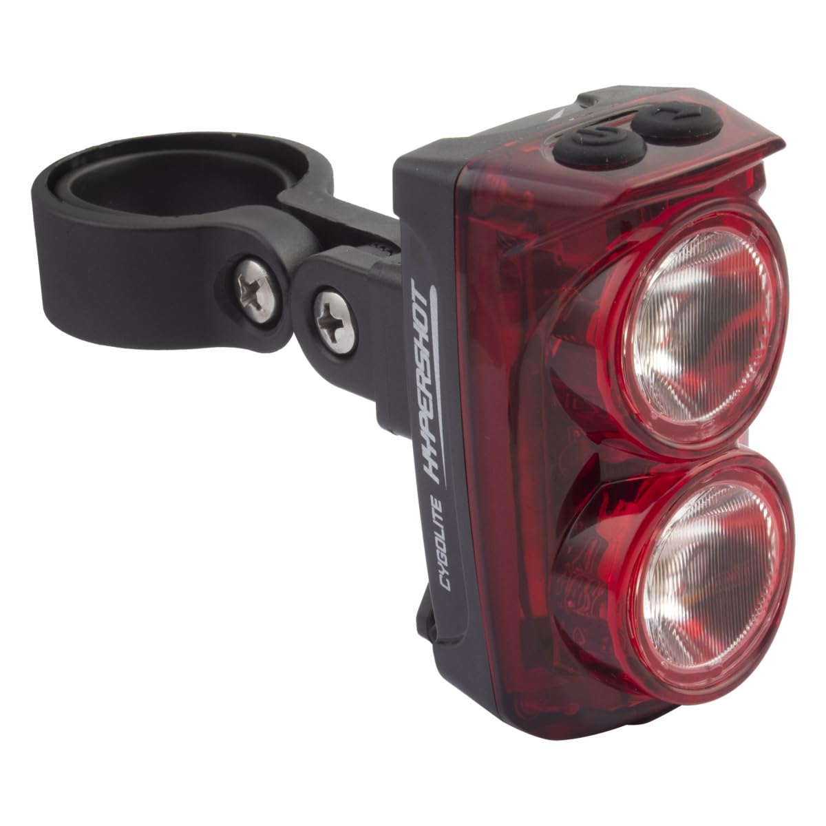 Cygolite Hypershot 280 Lumen Bike Tail Light, USB-C, 7 Night & Daytime Modes, User Adjustable Flash Speeds, Compact, Durable, IP