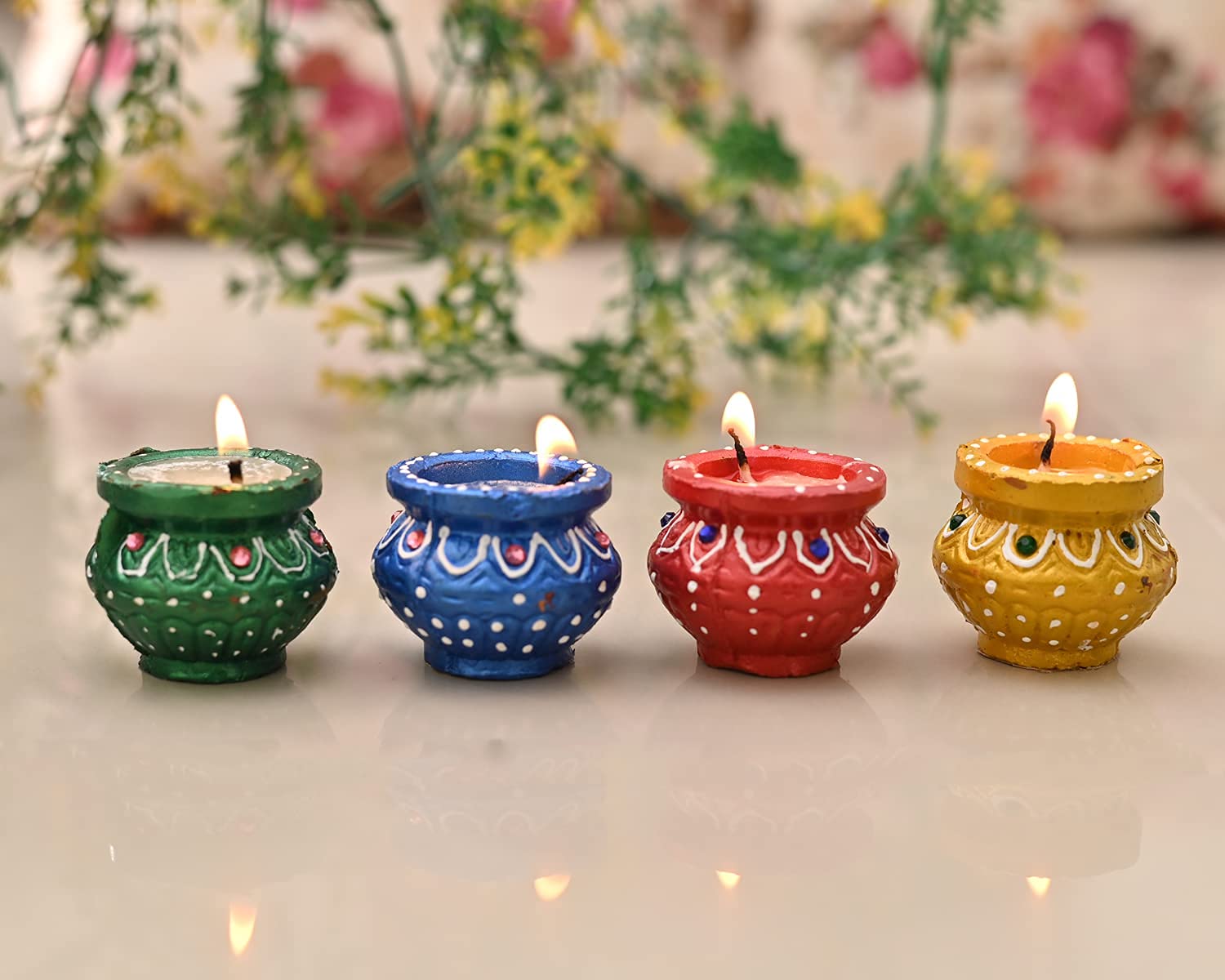Jaipur Ace Diwali Diyas | Traditional Handmade Terracotta Clay Handi Diya | Mitti Deepak Decorate for Diwali | Diya for Puja | D