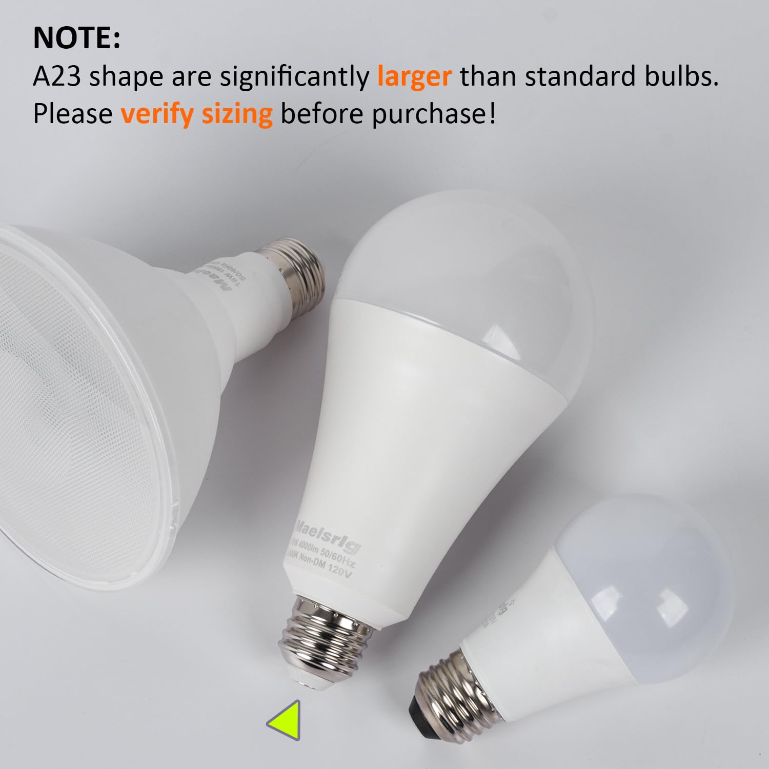 Maelsrlg 300W Equivalent LED Bulb, 30W, 4000 Lumens, Warm White 3000K, E26 Base, Non-Dimmable, 4-Pack