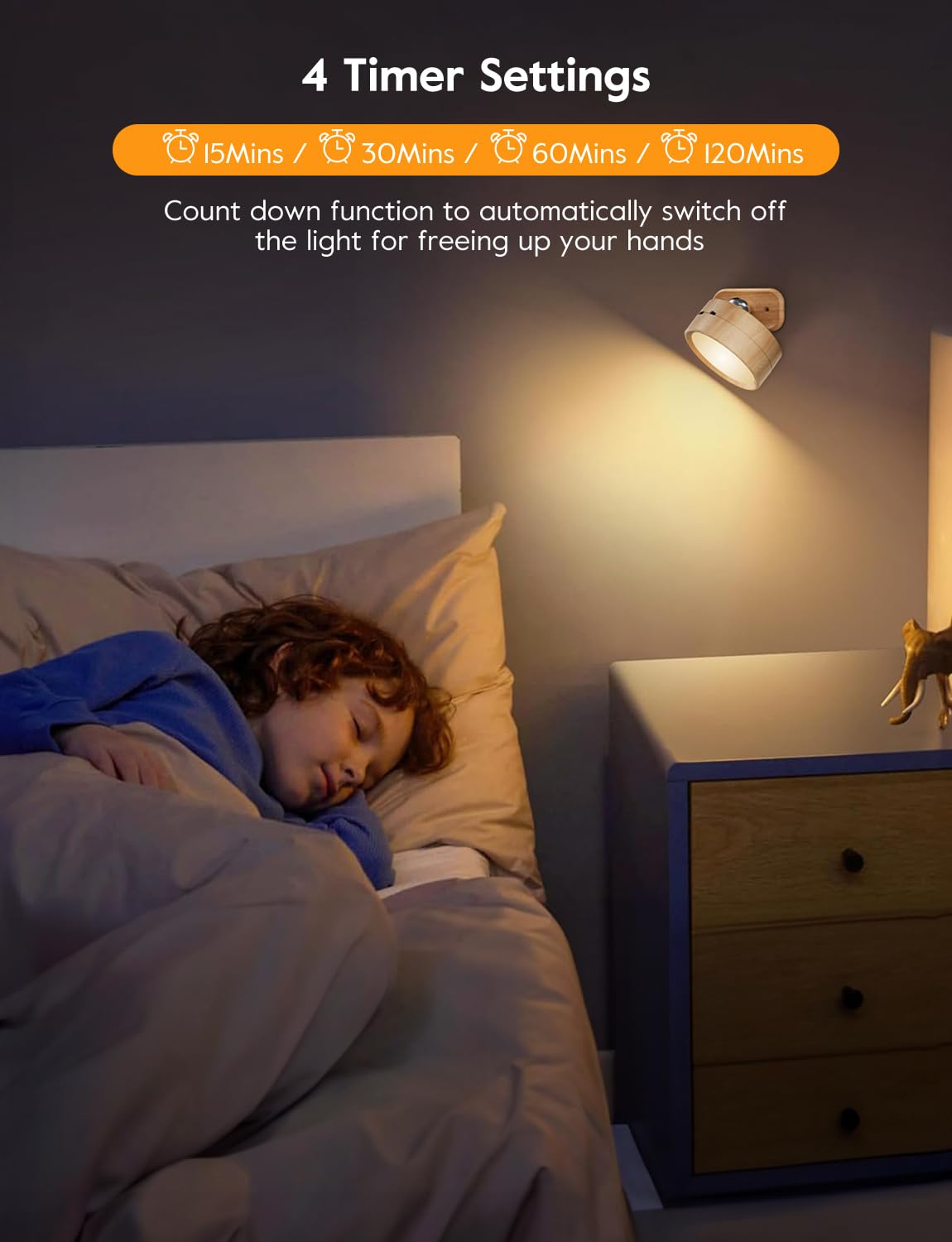 Brightown Led Magnetic Wall Sconce Lights, 2 Pack Usb Rechargeable Wall Mounted Lights With Remote, 3 Lighting Colors And Dimmab