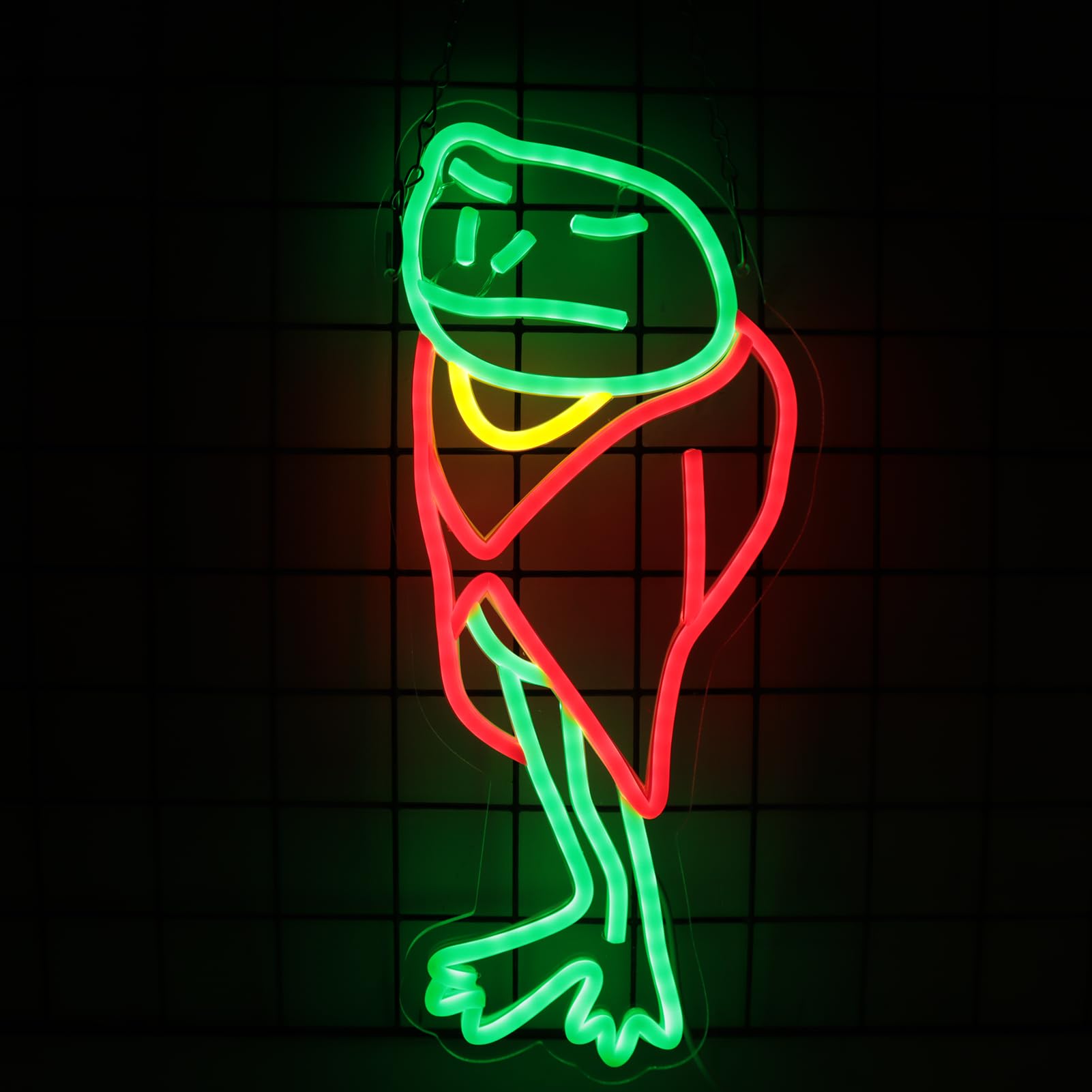Tiabuy Frog Footman Neon Signs Alice in Wonderland Frog Neon for Wall Art Decor, Green Frog-Footman LED Lights for Dimmable LED