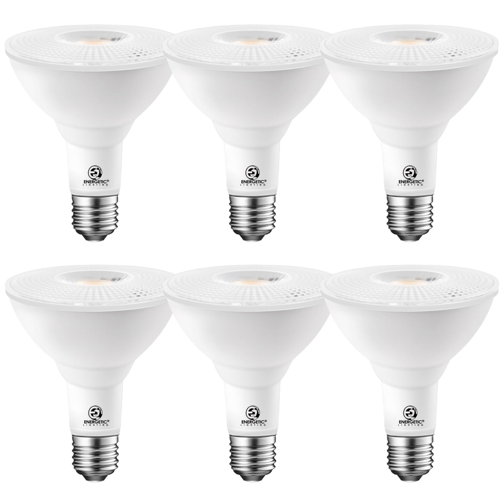 ENERGETIC SMARTER LIGHTING PAR30 LED Bulbs, 10W (75W Equivalent), 1000 Lumens, 5000K Daylight, Dimmable, Waterproof, 