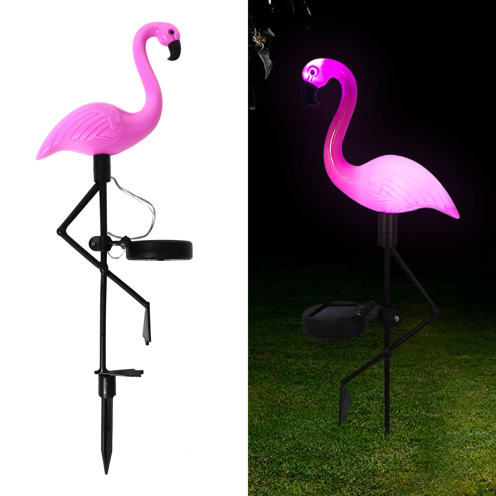 Solar Flamingo Light 1 Pc, Waterproof Solar Garden Lights Outdoor Decor, Pink Flamingo Garden Decor, Birthday Christmas New Home