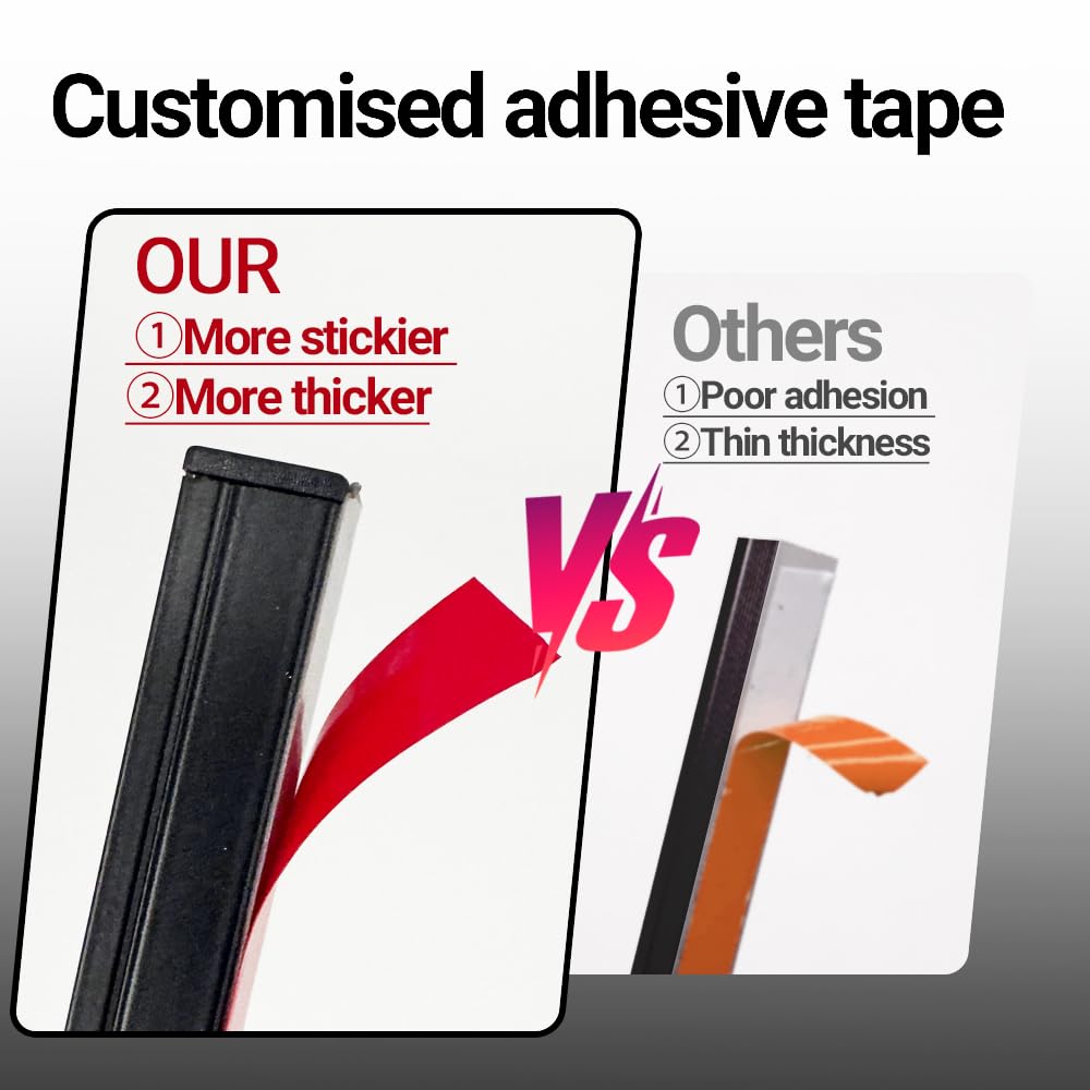 Hamrvl Black Led Recessed Lighting Kit - 6 Pcs Dc12V White Led Light With Smart Switch Adapter 3000K Self-Adhesive Wall Panel Lights For Wood Slat Wall Panels Headboards Stairs Under Cabinet Lighting