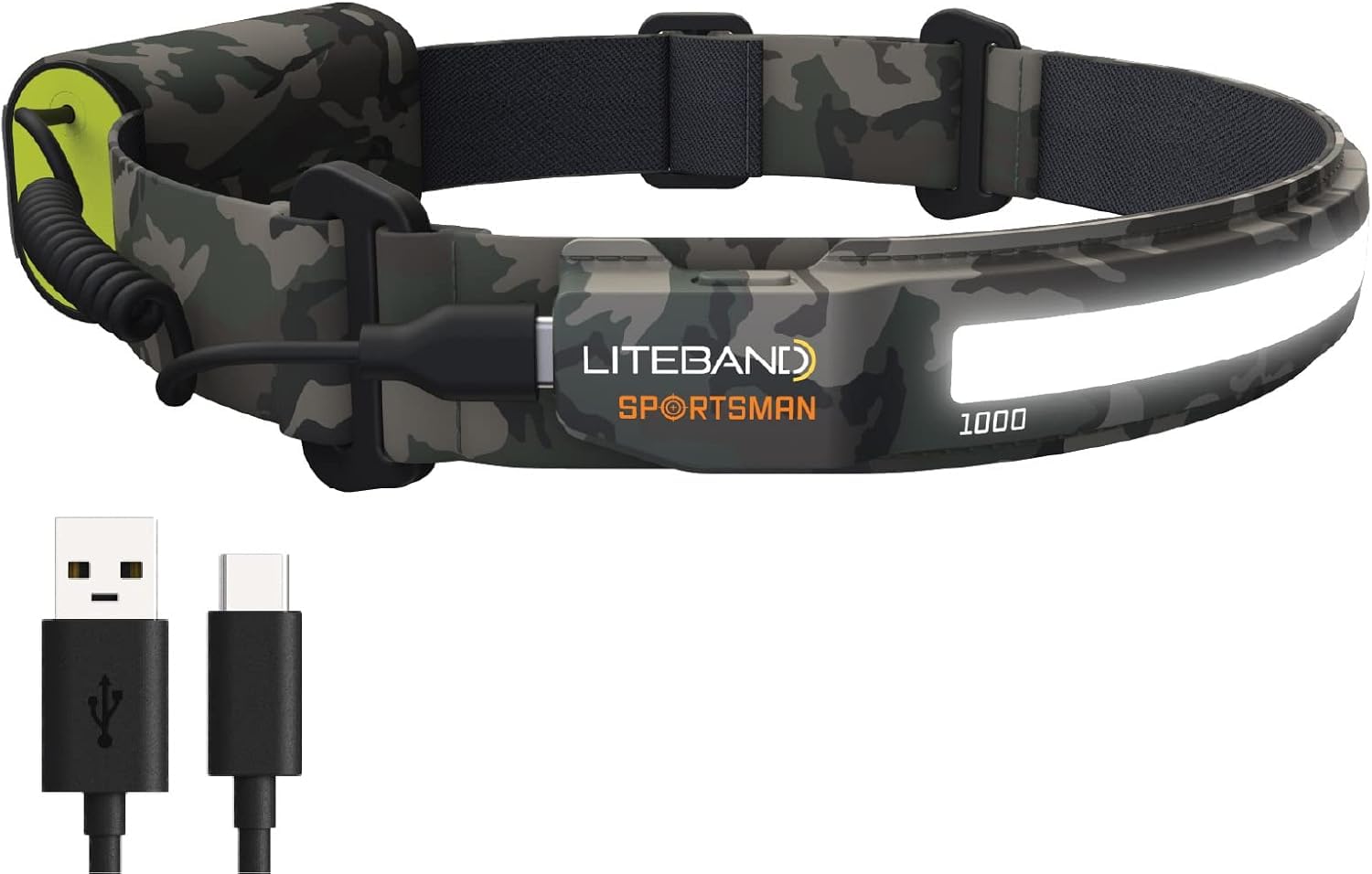 LED Headlamp, Liteband PRO 1000 Lumens Super Bright Head Lamp, Rechargeable Battery Powered Tactical Headlamps, Camping, Running