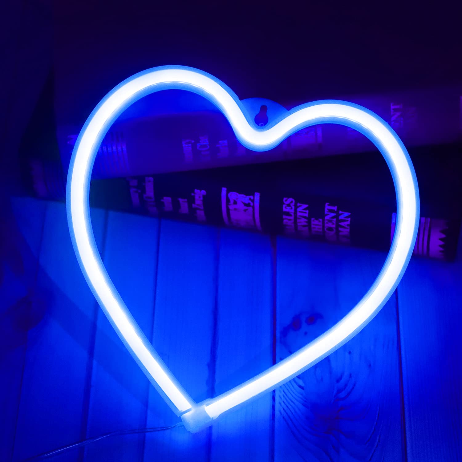 Heart Neon Signs Valentines Day Lights, Love LED Signs USB/Battery Operated Night Lights for Home, Wall, Mothers Day, Wedding, C