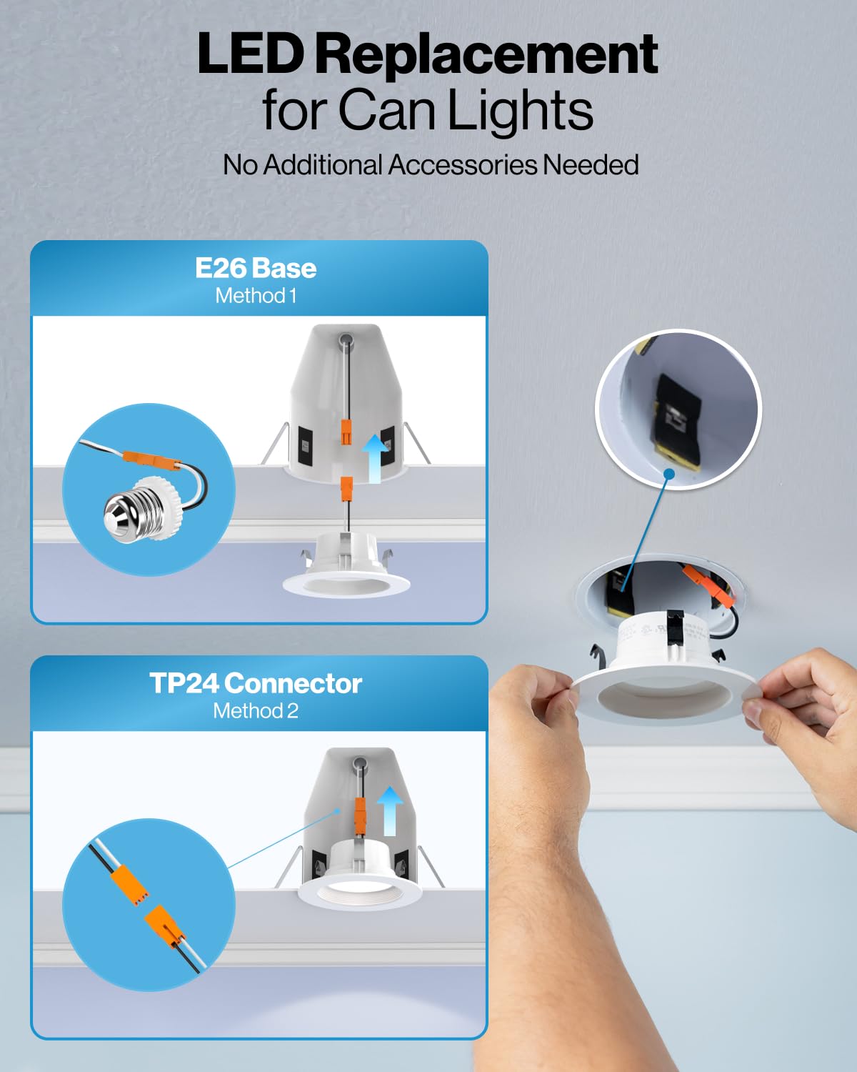 Sunco 12 Pack 4 Inch Led Recessed Lights Retrofit, Dimmable Can Lighting, 660 Lm, 11W (40W Equivalent), Selectable Cct 2700K/300