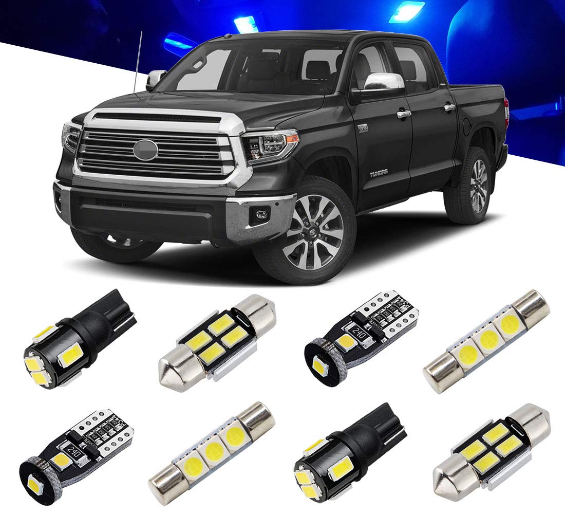 Brishine Blue Led Interior Light Kit For Toyota Tundra 2014 2015 2016 2017 2018 2019 2020 2021 Super Bright Interior Led Bulbs P