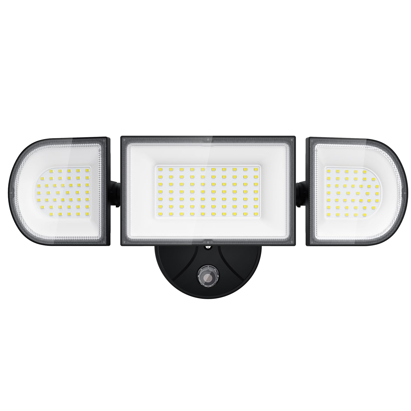 Imaihom 100W Dusk To Dawn Led Flood Lights, 9000Lm, 3 Adjustable Heads, Ip65 Waterproof