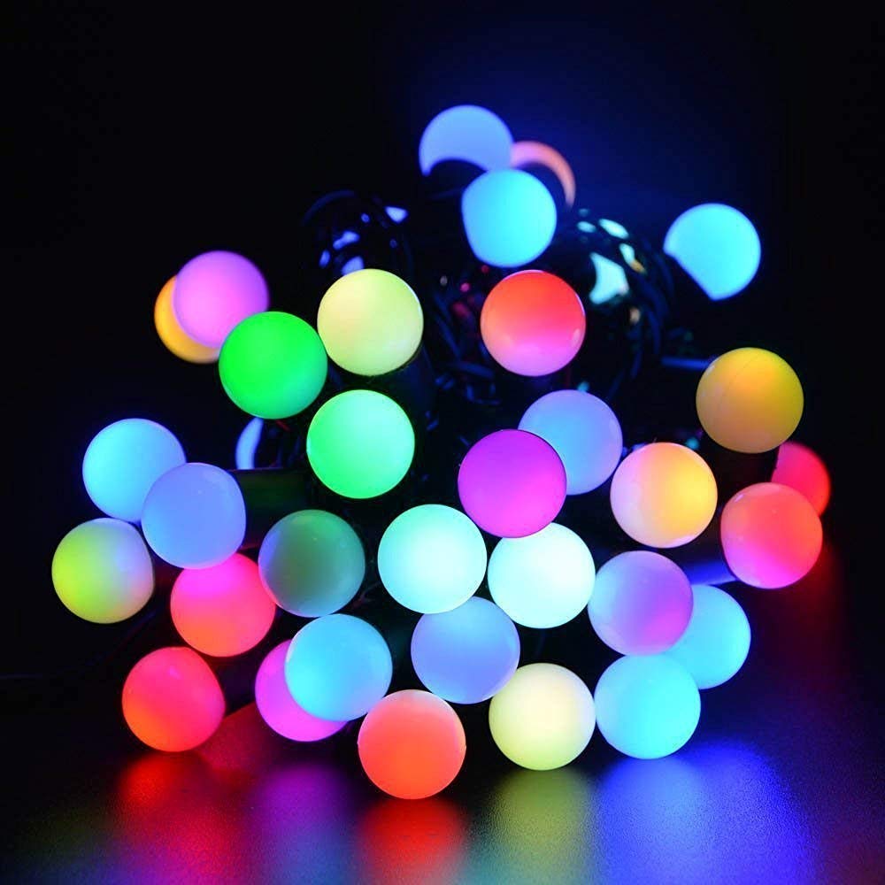 MIRADH Outdoor String Lights, 5M 20 LED Waterproof Ball Lights, Starry Fairy Lights,Diwali Light, Decoration Light, Battery Powe