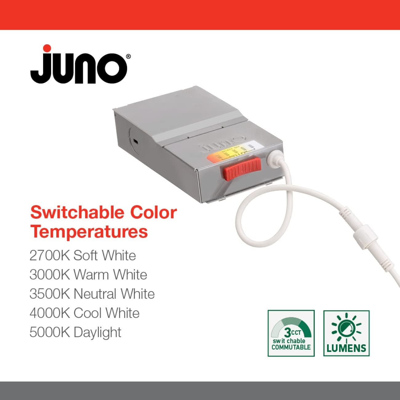 Juno Wf4 Reg Sww5 90Cri Mw M6 Canless Wafer Recessed Led Downlight, Shallow Regressed Baffled Trim Style, 4-Inch, Matte White