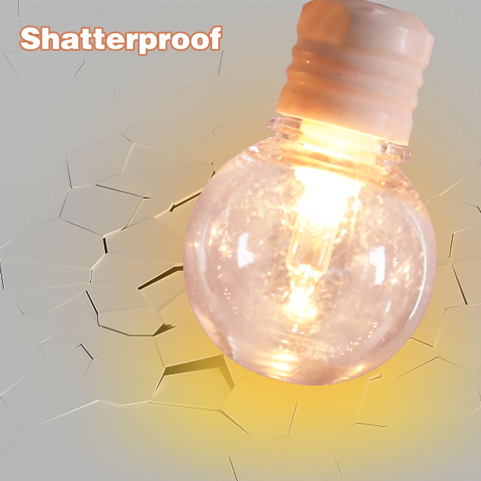 Afirst White Outdoor String Lights 34Ft With100 Led Bulbs Waterproof Patio Lights For Garden Backyard Holiday