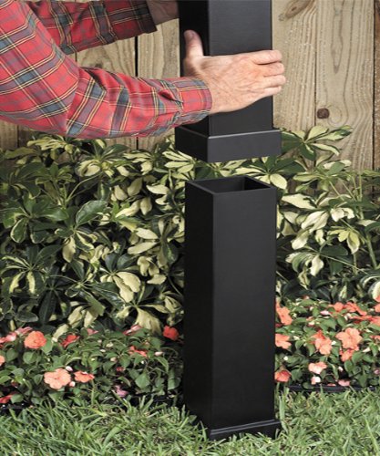 ARLINGTON Gard-N-Post Outdoor Landscape Lighting, 37-Inch, Black, Plastic, Model GP37B-1