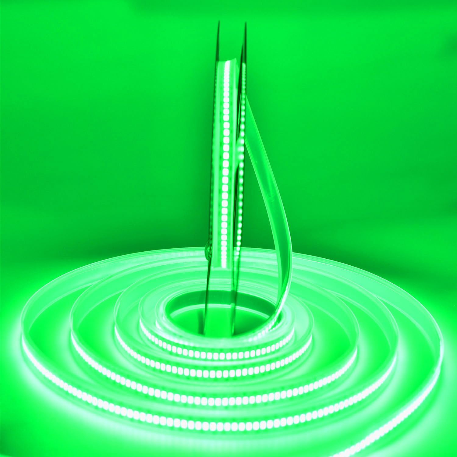 Suyooulin Led Strip Lights, 16.4Ft Smd 2835, 1200 Leds, Dc12V, Waterproof Ip67, 26000Lm Bright Green, Model