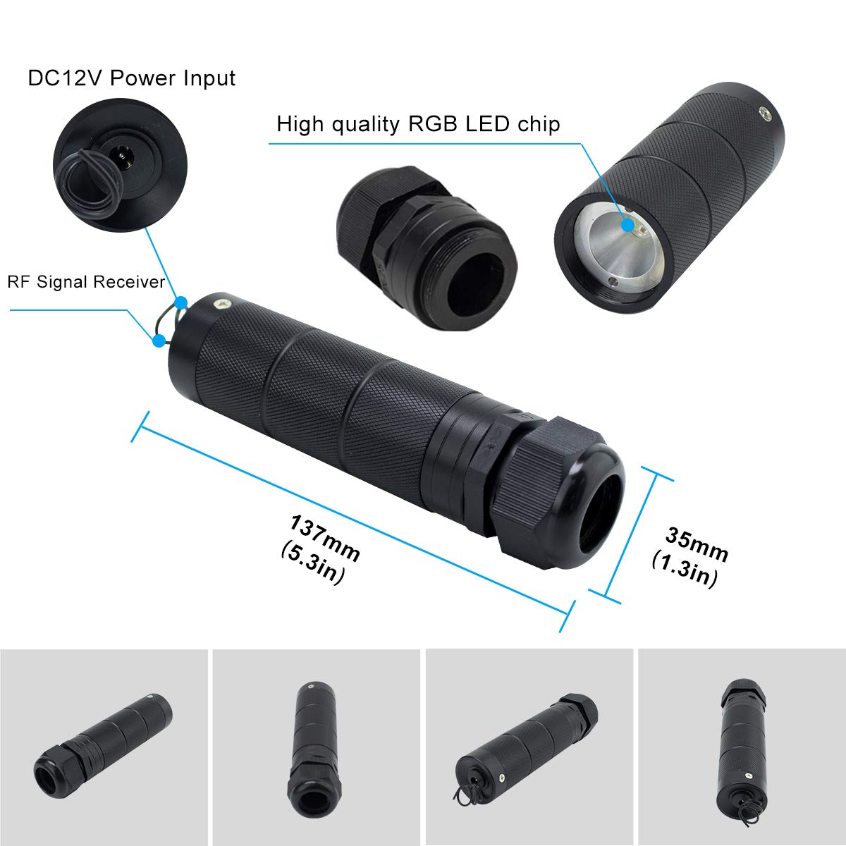 Azimom Bluetooth/Rf Control 6W Car Use Sound Activated Fiber Optic Light Box Engine Music Sensor Mode Rgbw Starlight Engine Driver For Car Indoor Star Lighting Decoration