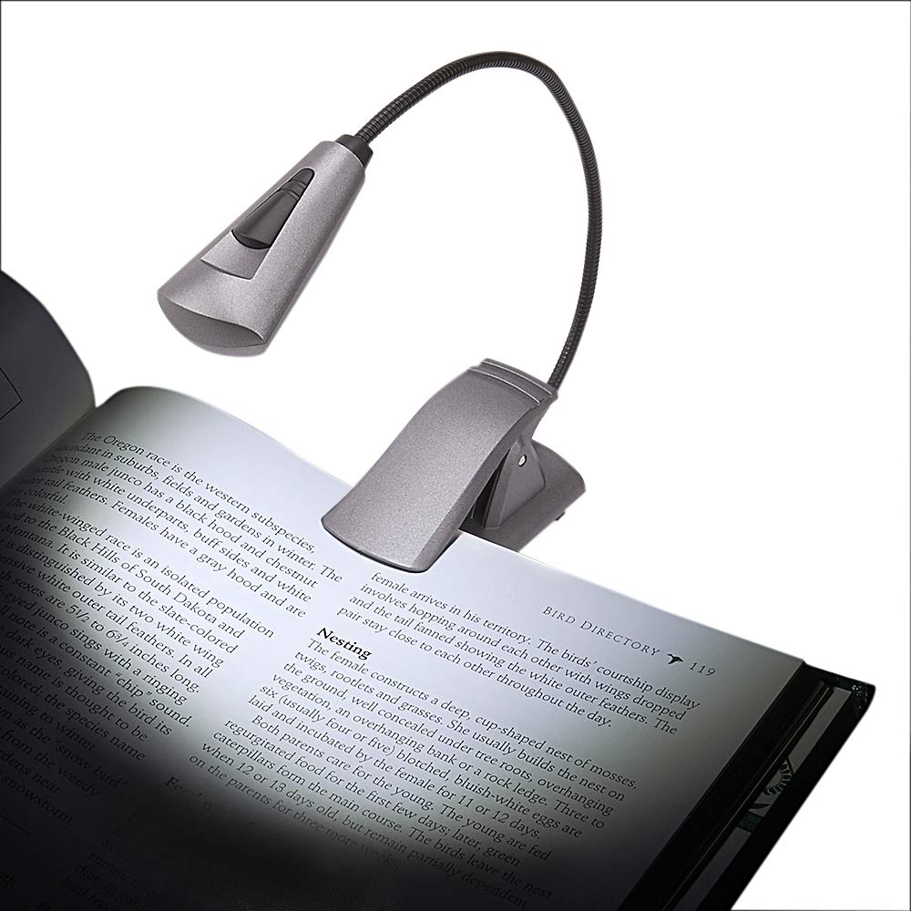 Carson Fl-66 Ultra Bright Adjustable 6 Led Book Light - Black Flex Neck Design