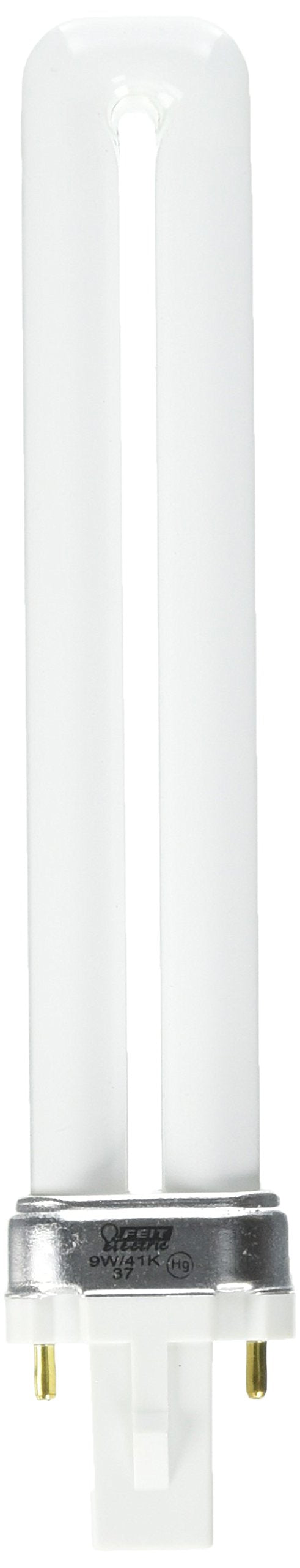 Feit Electric PL9/41 9-Watt Fluorescent Bulb, 6.4inH x 1.2inD, Glass, 4100K Cool White