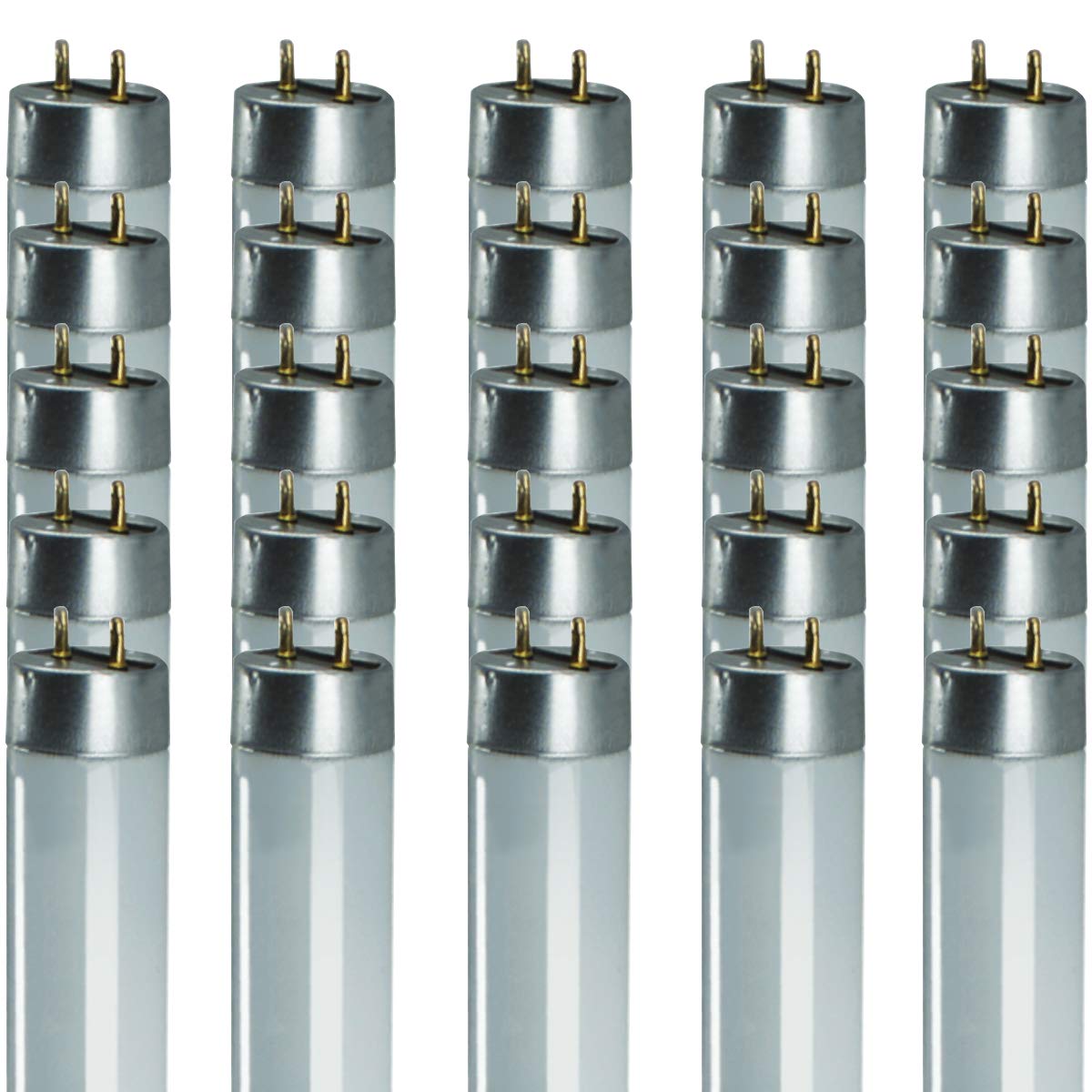 Goodbulb F15T8 15W T8 Fluorescent Light Bulb, 6500K Full Spectrum, 700 Lumens, 25 Pack