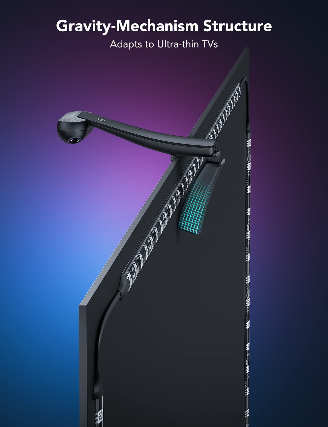 Govee Envisual T2 RGBIC Wi-Fi LED Backlight for 75-85 inch TVs, Multicolor, Model H605C, Smart App Control, Music Sync