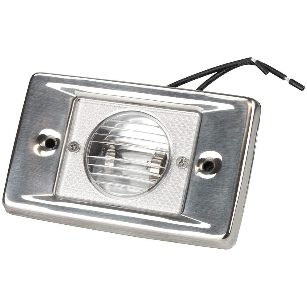 Seadog Stainless Steel Rectangular Transom Light, Model 400136-1, Durable Plastic, No Color, No Size