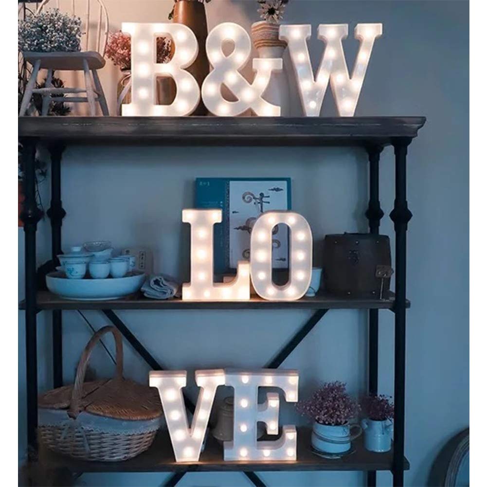 MUMUXI Marquee Light Up Letter O | Battery Powered | Acrylonitrile Butadiene Styrene | Bright Decor for Wedding, Party, Celebration