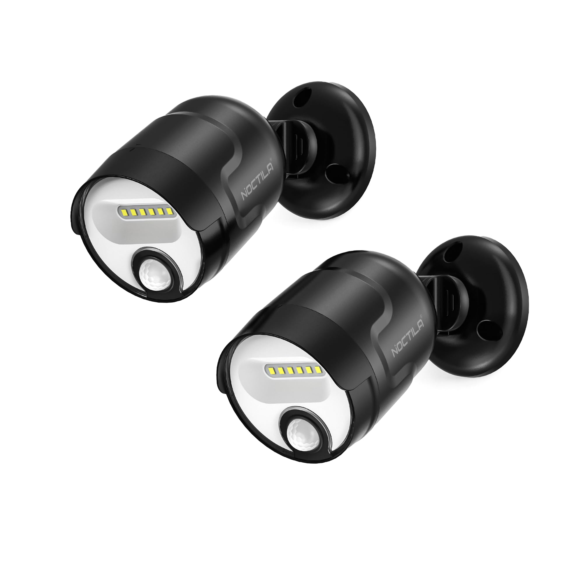 Noctila Rechargeable Battery Operated Motion Sensor Light, 4000mAh Battery Powered Spotlight 600 Lumen Outdoor IP65 Waterproof f