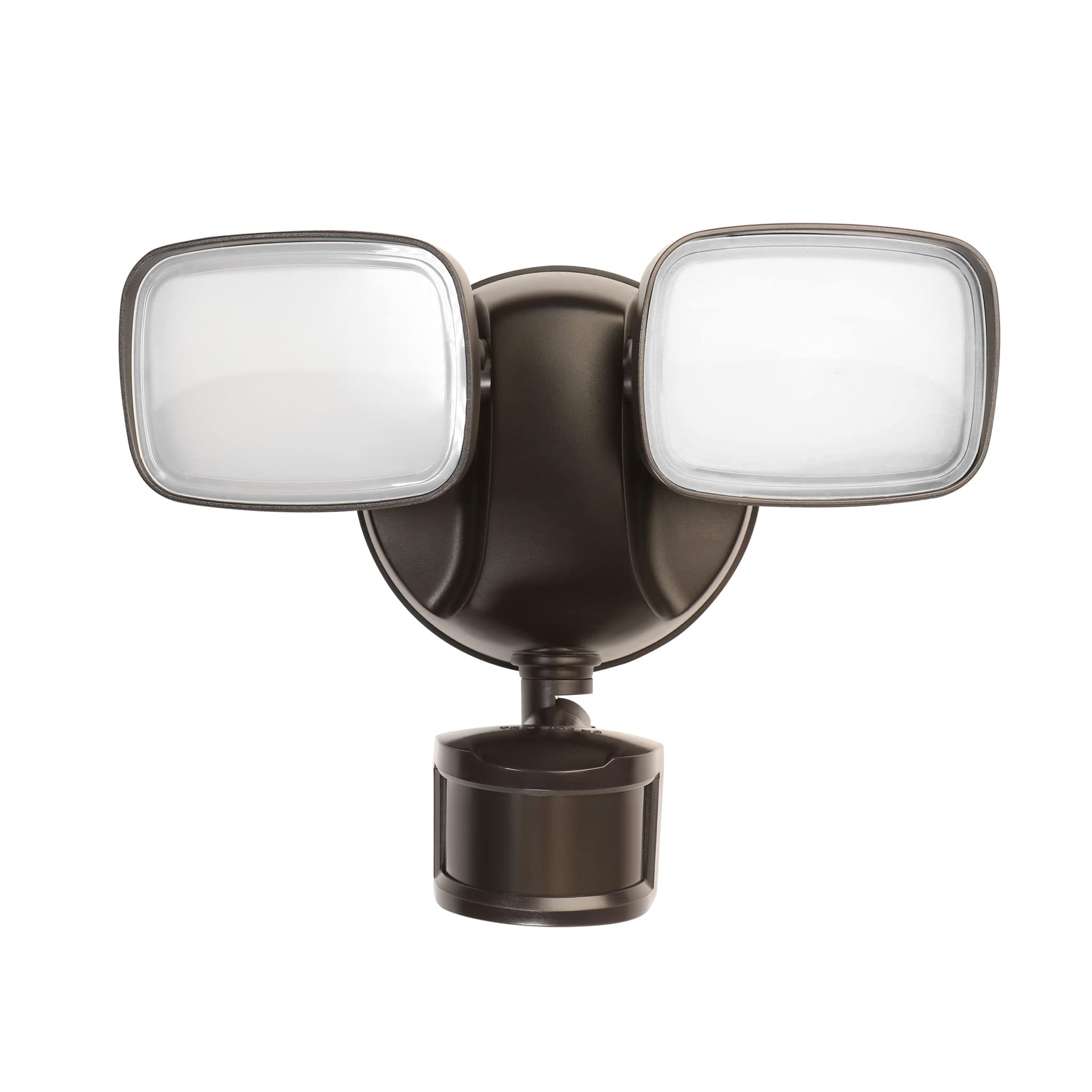 Feit Electric LED Outdoor Flood Light, Motion Sensor, 5000K, 2000 Lumen, Hardwired, 9 in., Bronze, Model S9DFL/850/MOT/B
